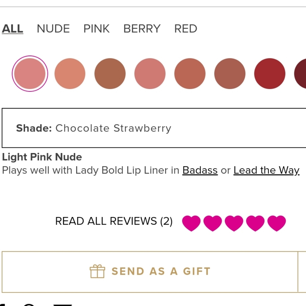 TOO FACED COCOA BOLD LIPSTICK: CHOCOLATE STRAWBERRY - Picture 7 of 7